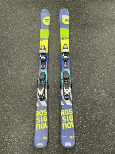 Used Rossignol Terrain 128 Cm Boys' Downhill Ski Combo