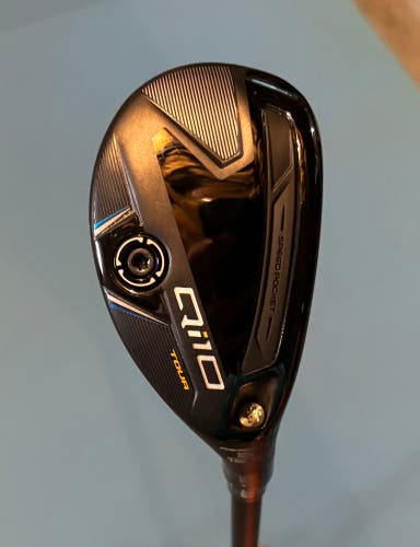 Right Handed Taylormade Qi10 Tour Rescue Hybrid Stiff Shaft