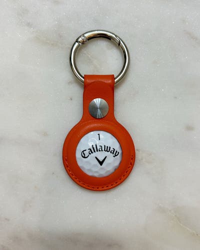 Custom Golf Ball Keychain | Golf Bag Tag | Leather Golf Keychain | Titleist/Nike/Callaway/TaylorMade