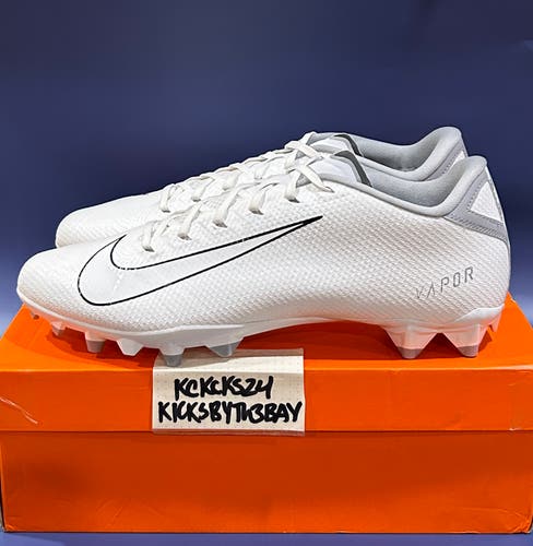 Nike Vapor Edge Team Football Cleats White Size 14 Mens CZ2606-100 NIB