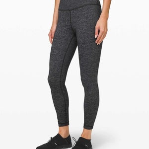 Lululemon Wunder Under High Rise Tight 25" Heathered Grey Luon Size: 6