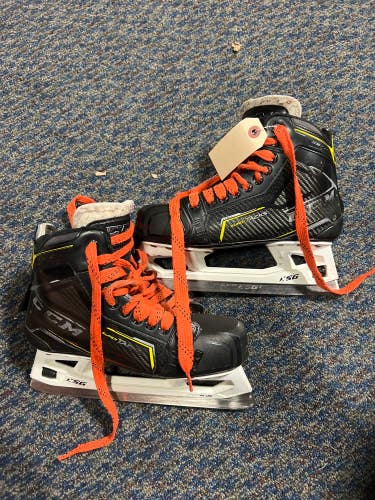 Used Senior CCM Super Tacks 9370 Hockey Goalie Skates Size 6