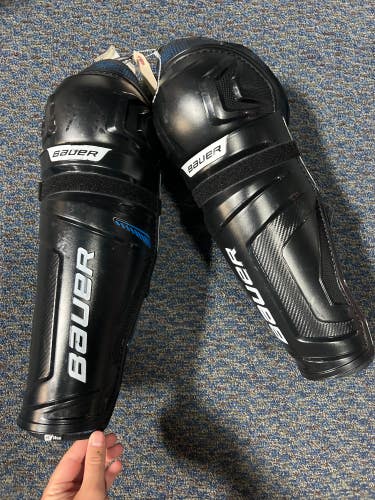 Used Senior Bauer X Shin Pads 15"