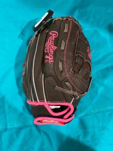 Pink New Kid Pitch (9YO-13YO) Rawlings Right Hand Throw Pitcher's Softball Glove 11"