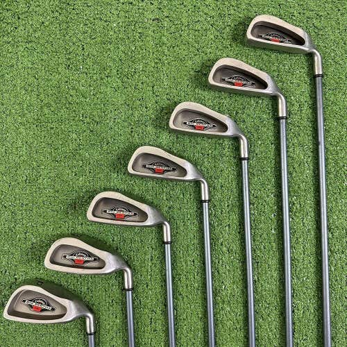 Callaway 1996 Big Bertha Irons Set 3-PW No 7 Iron Stiff Firm Flex RCH 90 RH