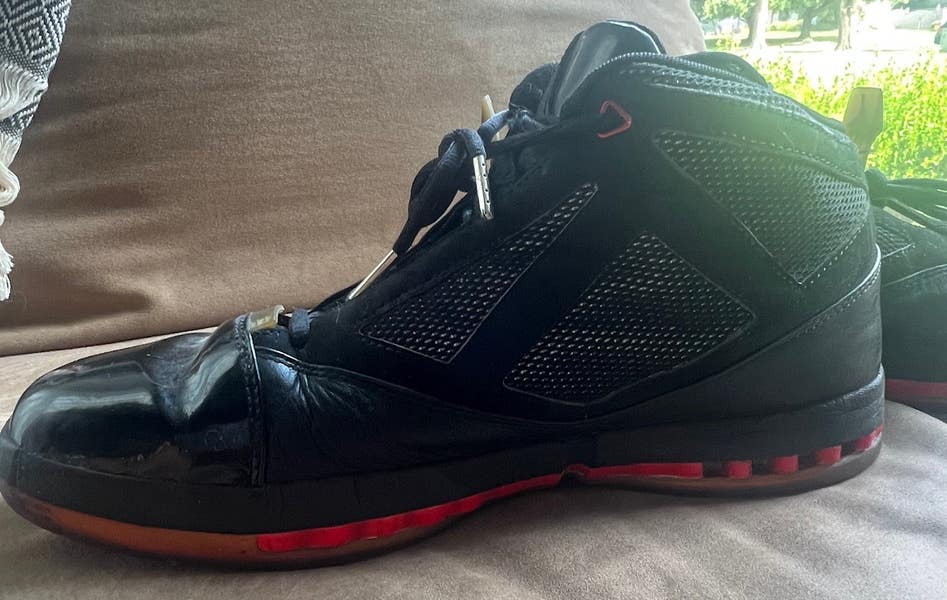 Basketball Jordan Air 16 Basketball Shoe Jordan 16 Red And Black