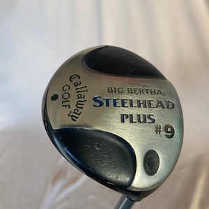 Used Women's Callaway Big Bertha SteelHead Plus Right Handed Driver Ladies Flex 9 Loft