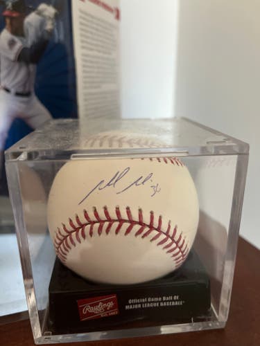 Mike Minor Autographed Baseball.