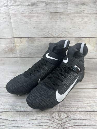 NEW Nike Alpha Menace Elite 2 Black Football Cleats AO3374-001 Men’s Size 13