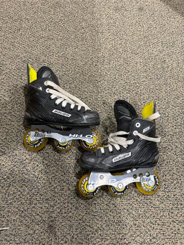 Used Youth Bauer RS Inline Skates Regular Width Size 12