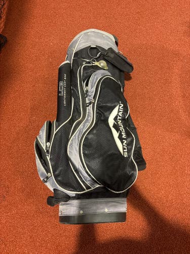 Black Used Men's Sun Mountain Lightweight Cart Bag