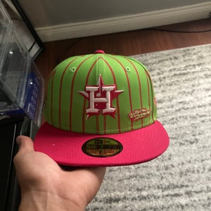 Green Used 7 1/4 New Era Hat