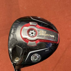 Used Men's Callaway Big Bertha Alpha 815 Driver Left Hand X-Stiff Flex 9 Loft