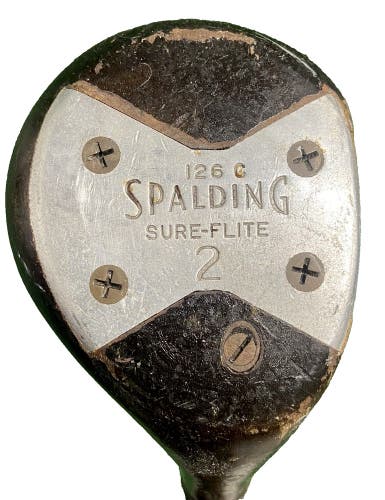 Spalding 2 Wood Sure-Flite 126C Mercury TrueTemper Stiff Steel 41.75" Men's RH