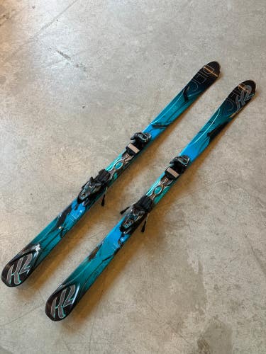 Used Women’s K2 Superific 160cm Skis With Bindings