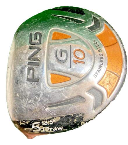 Ping G10 5 Wood 18.5* Draw Left-Handed Men TFC 129F Soft-Regular Senior Flex LH