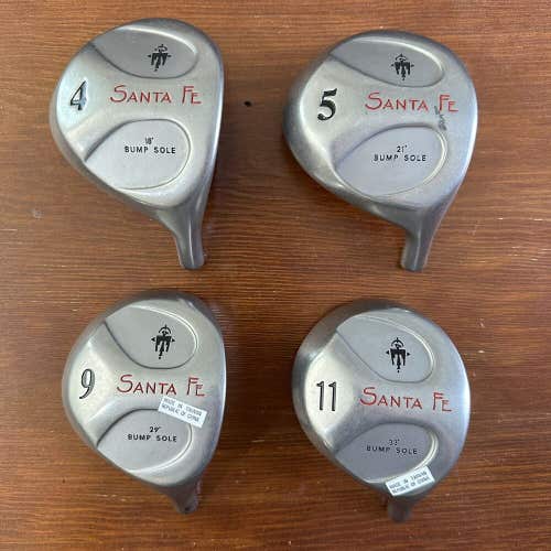 Sante Fe Golf Club Fairway Wood Club Heads 4 5 9 11 Right Handed Bump Sole