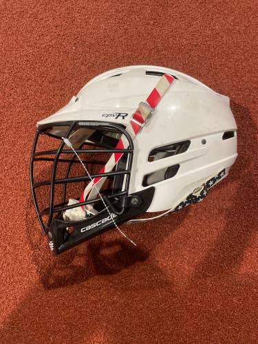 White Used Adult Cascade CPV-R Helmet (M/L)