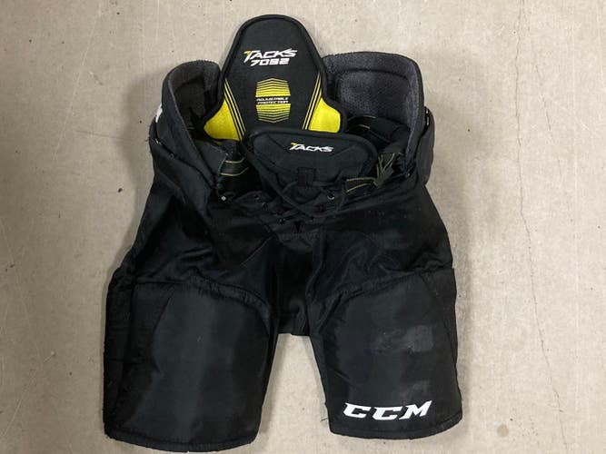 Black Used Junior Large CCM Tacks 7092 Hockey Pants