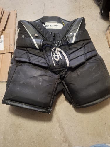 Black Used Senior Medium CCM Axis 1.9 Hockey Goalie Pants