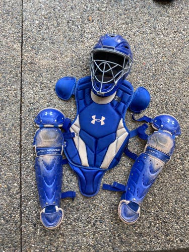 Used  Under Armour Catcher's Set