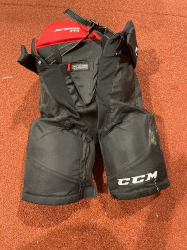 Black Used Junior Medium CCM Jetspeed FT4 Hockey Pants