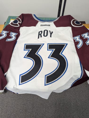 Patrick Roy Customized Reebok Colorado Avalanche White Jersey