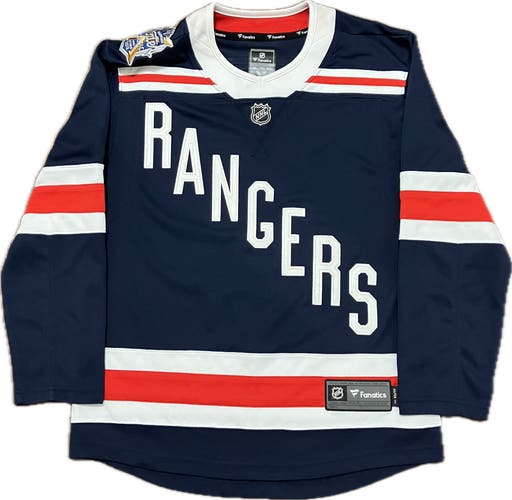 New York Rangers 2018 Winter Classic Blank Fanatics NHL Hockey Jersey Size XS