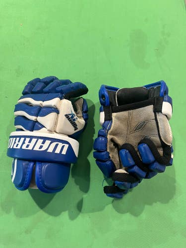 Blue Used Warrior Hypno Lacrosse Gloves 12"