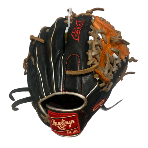 Rawlings Used Black Right Hand Throw Baseball Glove