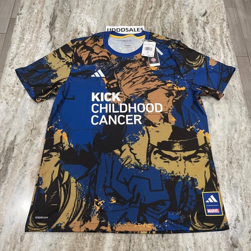 Adidas X Marvel Kick Childhood Cancer Pre-Match Soccer Jersey HT3238 Men’s Sz XL  New