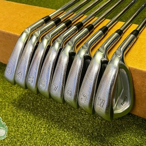 Used Right Handed Ping Black Dot i210 Irons 3-PW X100 X-Stiff Steel Golf Set
