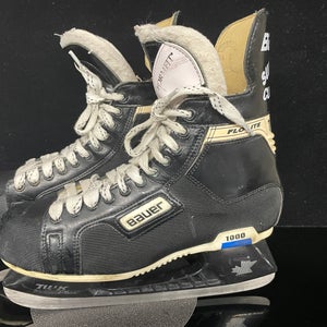 Used Senior Bauer Supreme Custom Hockey Skates Regular Width 10.5D Black Tuuk
