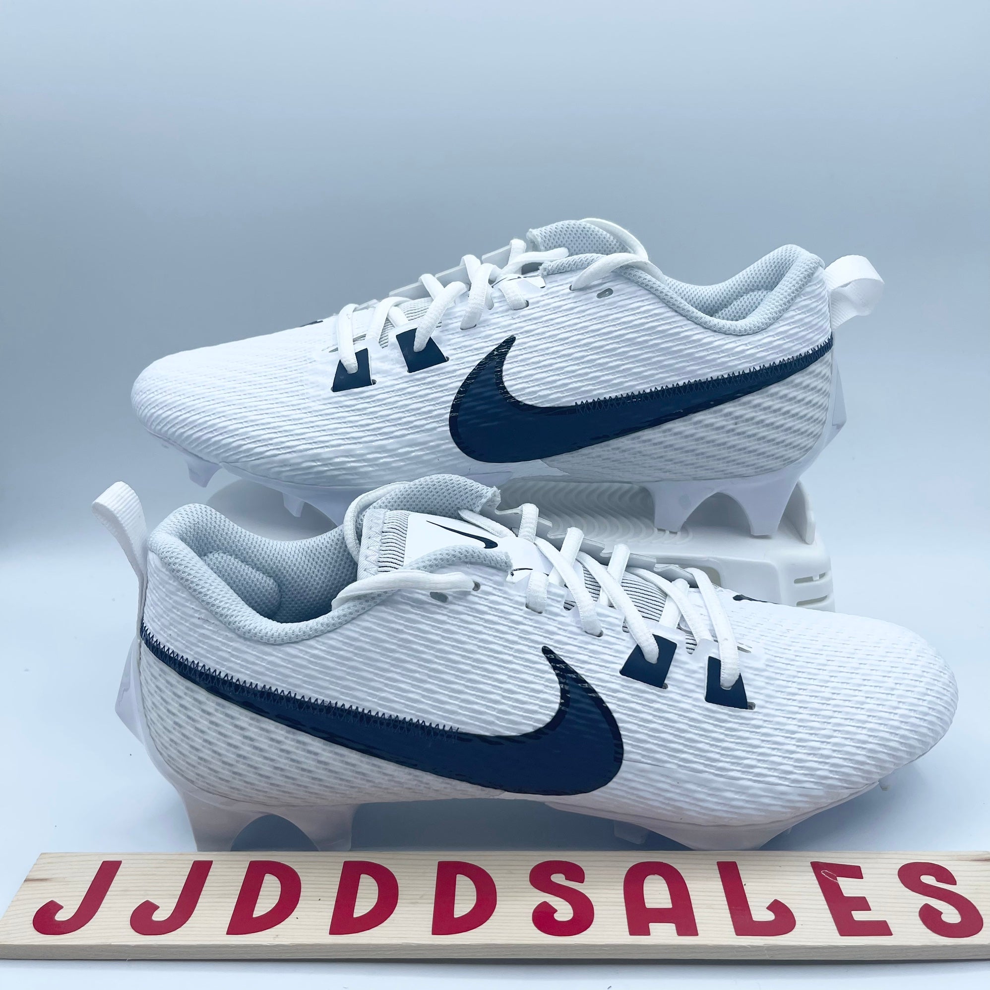 Nike Vapor Edge Speed 360 2 Football White Navy Blue FJ1582-140 Men’s Size 9 Men Nike Vapor Edge Speed 360 2 Football Cleats White/Blue  main image 2