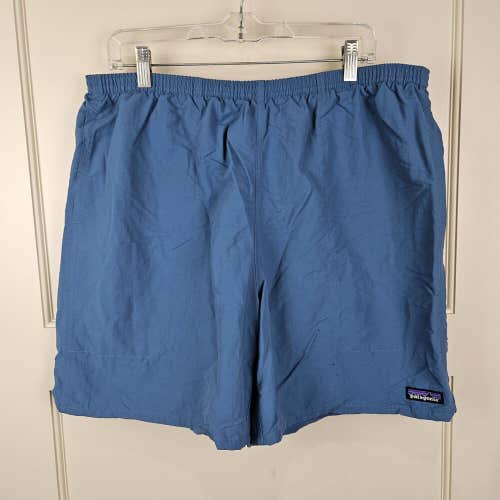 Patagonia Baggies Shorts Mens XL Blue Swim Trunks Hiking Mesh Lined Swimwear