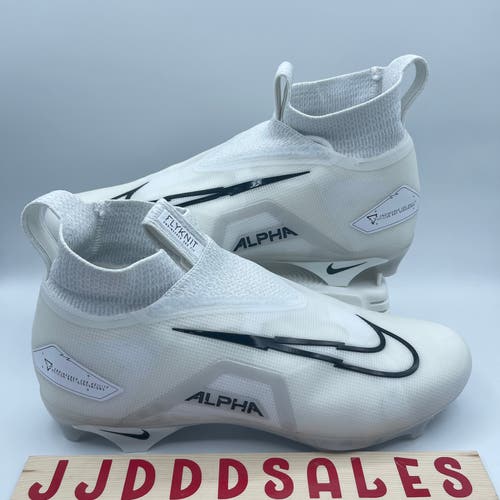 Nike Alpha Menace Elite 3 White Football Cleats DM1792-109 Men’s Sz 13.5 NEW