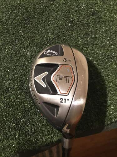 Callaway FT Fusion Technology Neutral 21* 3 Hybrid Stiff Fujikura Graphite Shaft