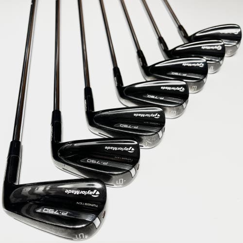 Taylormade P790 Black Iron Set 5-9, PW, AW Right Hand Regular Flex Steel Shafts