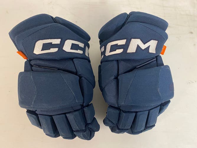 CCM JetSpeed FT1 Pro Stock Hockey Gloves 14" Navy Blue 80643