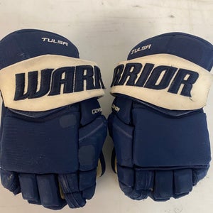 Warrior Covert QRE Pro Stock 14" Hockey Gloves Blue OILERS 80653