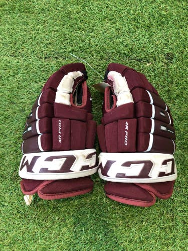 Used Senior CCM HG 4R Pro Gloves 14" Pro Stock