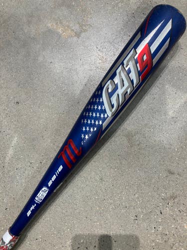 Used USSSA Certified 2021 Marucci CAT9 Pastime Bat 28" (-10)