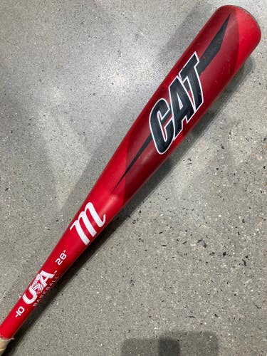 Used USABat Certified 2019 Marucci CAT USA Bat 28" (-10)