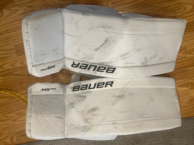 Used  Bauer  Supreme M5 Goalie Leg Pads