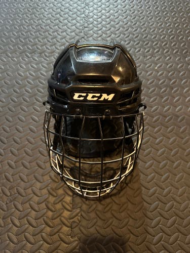 Used Large CCM Super Tacks X Helmet With CCM FM580 Cage