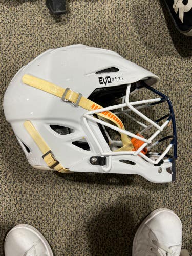 White Used Adult Warrior Evo Next Helmet