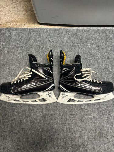 Used Senior Bauer Supreme 1S Hockey Skates Pro Stock 8.5