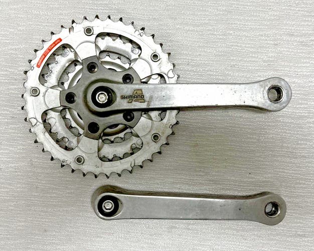 Vintage Shimano Alivio FC-MC16 175mm 42/34/24 Mountain Bike Triple Crankset