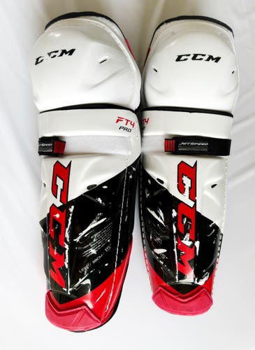 CCM JetSpeed FT4 Pro 15" Senior Ice Roller Inline Hockey Player Shin Pads Protective