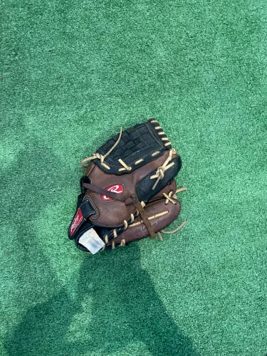 Brown Used Kid Pitch (9YO-13YO) Rawlings Player Preferred Right Hand Throw Infield Baseball Glove 11